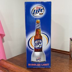 Miller Lite Bubbler Light