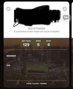 Padres Ticket