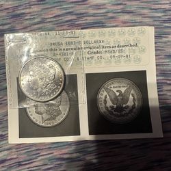 1882-S Morgan silver dollar