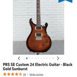 PRS SE Custom 24 Electric Guitar With Blackstar HT Club 40 MK III 40W 1x12 Tube Guitar Combo Amp Black