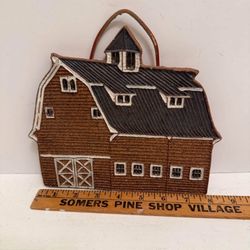 Stoneware Barn Trivet / Wall Art