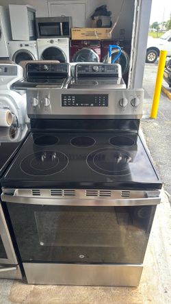 GE glass top convection oven with air fryer