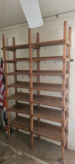 Handmade pantry shelf