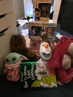Disney & Pixar Collectibles Bundle – Funko Pops, Plush & Book