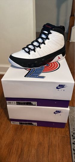 Air Jordan 9 Retro Space Jam Sneakers (Men 10.5 & 11)