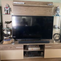 Big TV Stand Display Cabinet With Sliding Doors Manhattan