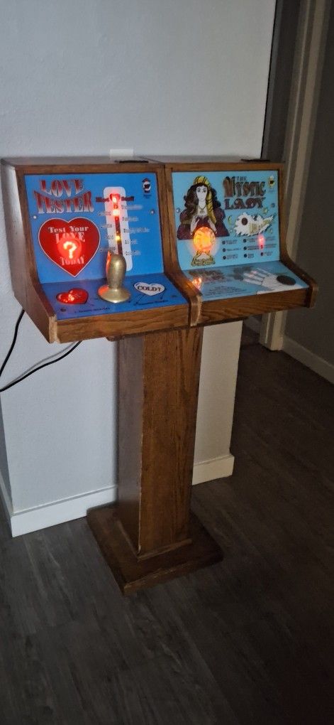 Mystic Lady And The Love Tester Arcade Machine