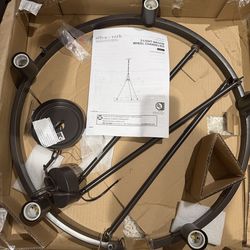 allen + roth Dixon 5 -Light Bronze Bare bulb Metal Chandelier