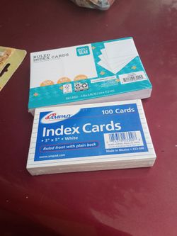 Ruled Index Cards Bundle – Two Packs