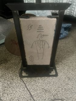 2 Native American Lamps