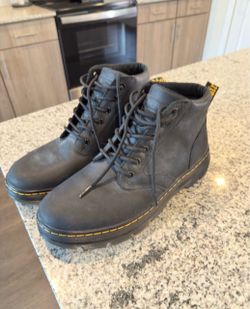 Dr. Martens Black Leather Lace-Up Boots