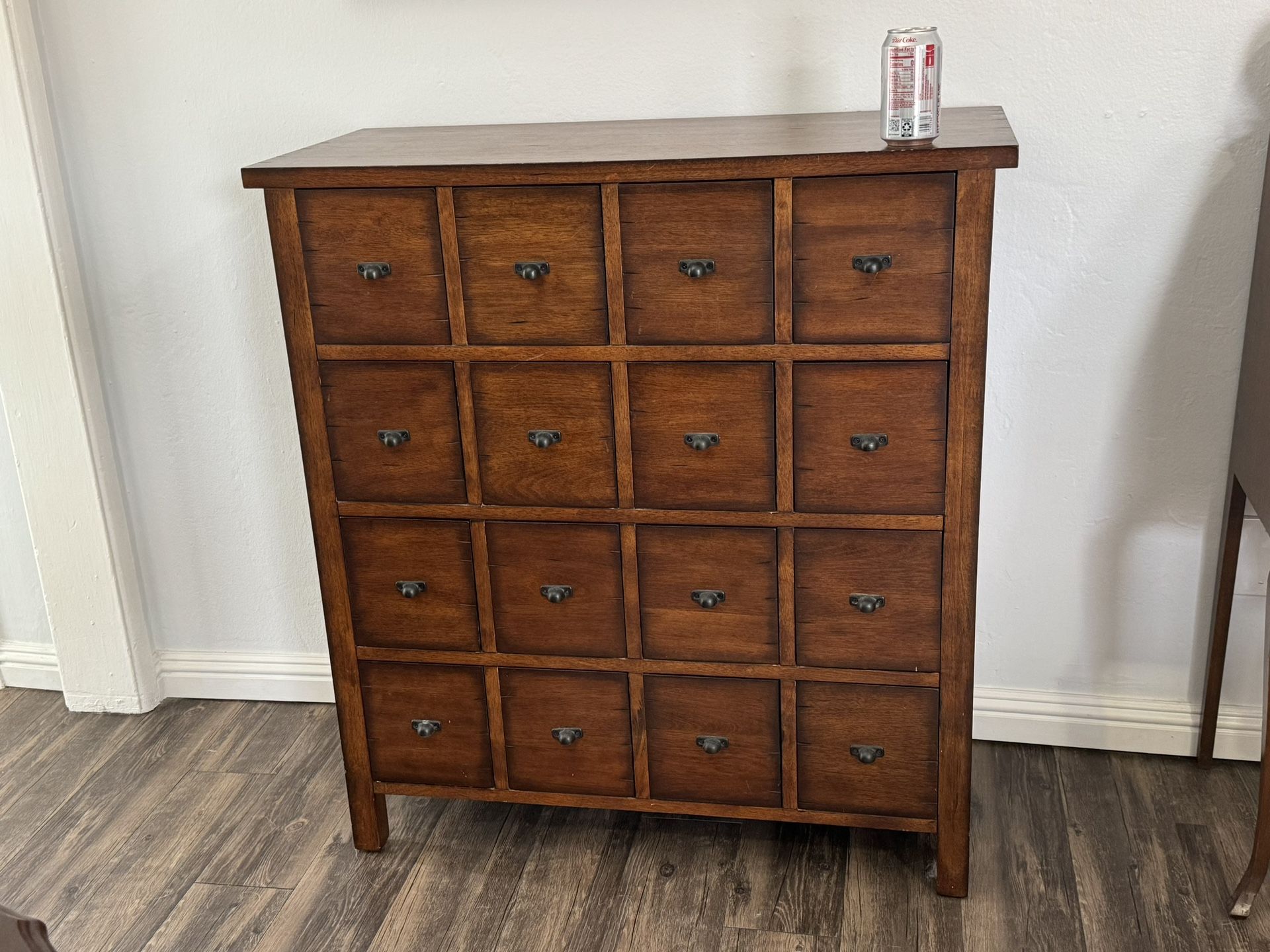 Cabinet Pottery Barn Wood Apothecary 16 Drawer Chest