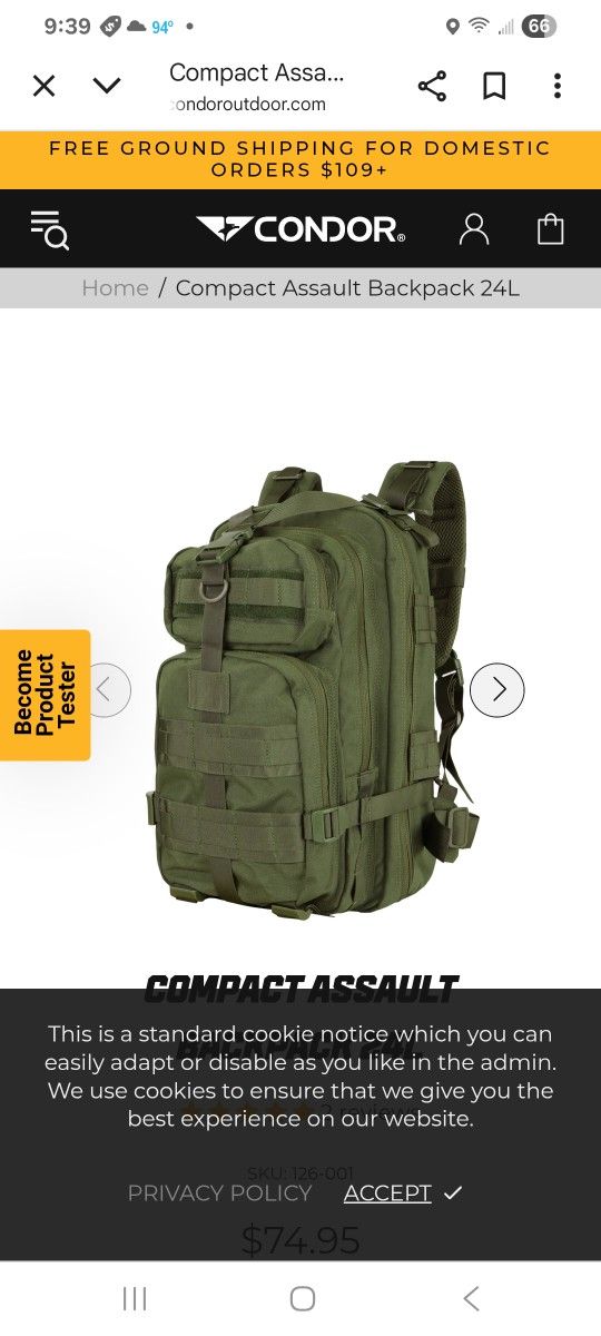 Condor Assault Backpack