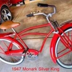 Bicycle, 1947 Monarck Silver King 