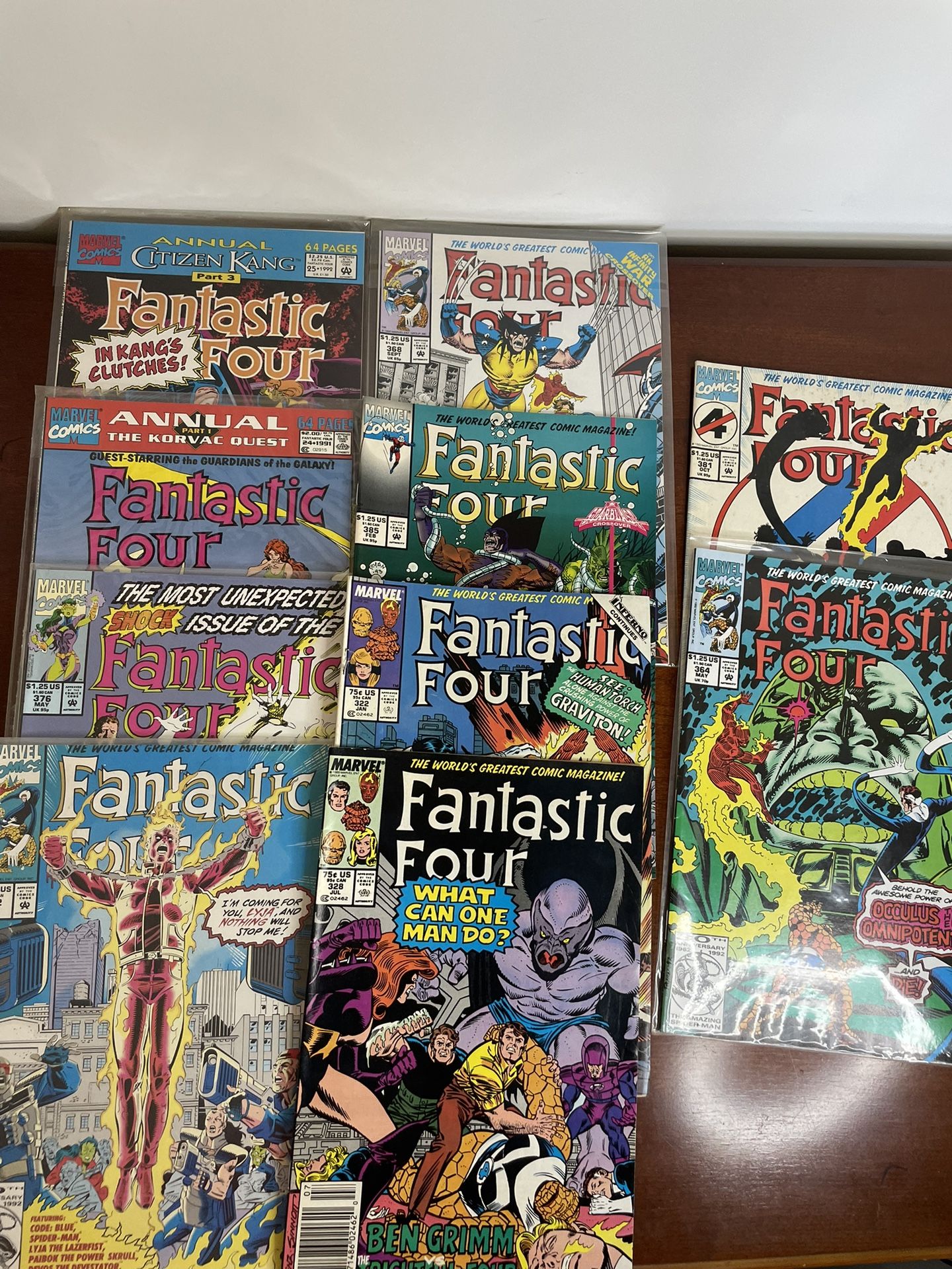 Lot Of 10 Marvel Comics Fantastic Four