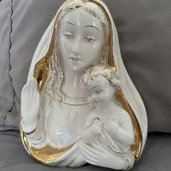 Mother & Child Wall Statue