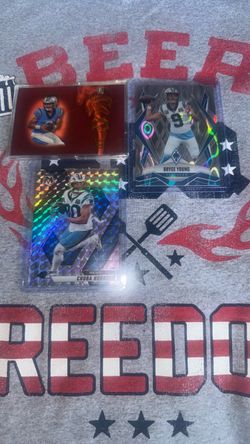 2023/25 NFL Panini Bryce Young/Chuba Hubbard Prizm/Refractor RC! NRM/M Cond! 3 Cards total!