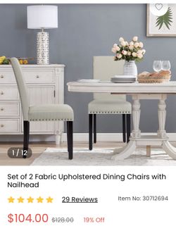 Set Of 2 Dining Chairs