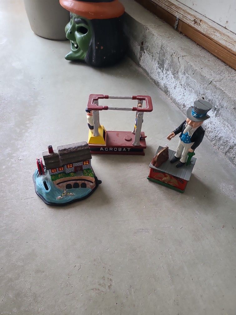 Repro Cast Iron Banks Take All $30