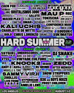 Hard Summer 2026 Wristband