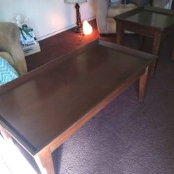 Coffee Table And Matching End Tables