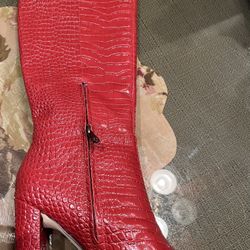 Red Sam Edelman Leather Boots. 