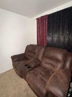 Brown recliner