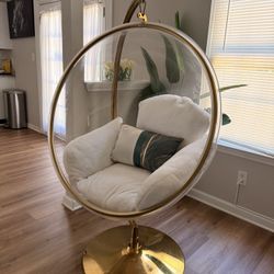 Gorgeous Clear & Gold Decor Chair! 