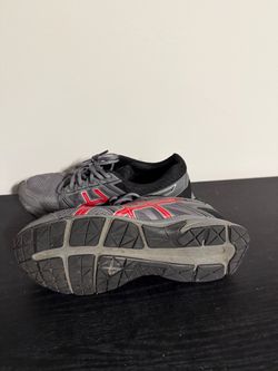 ASICS Running Sneakers Gray and Red