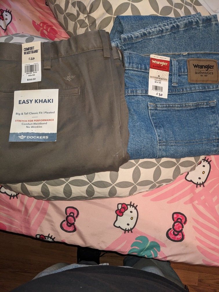 Big And Tall Lot Kakis And Jeans Men Size 46