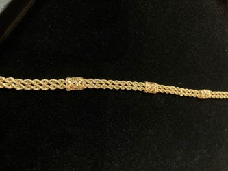 10k gold rope bracelet #111594-1 MJ