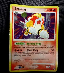 Pokémon Entei Holo 4/132 Secret Wonders Rare | 2007 Diamond & Pearl