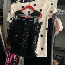 sequin dresses shorts shirts xs