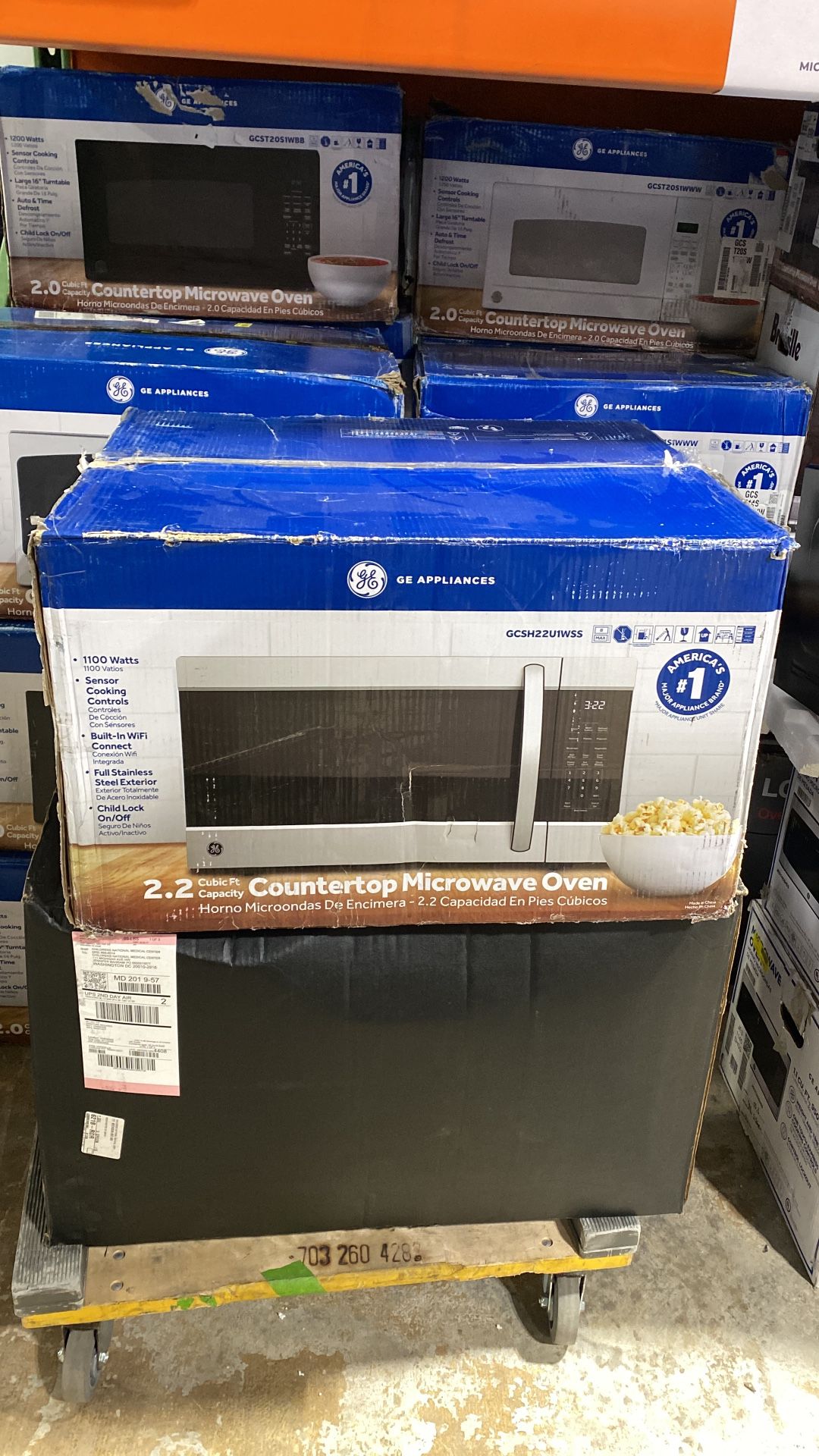 GE 2.2 Cu. Ft. Capacity Countertop Microwave Oven  1 piece  $290