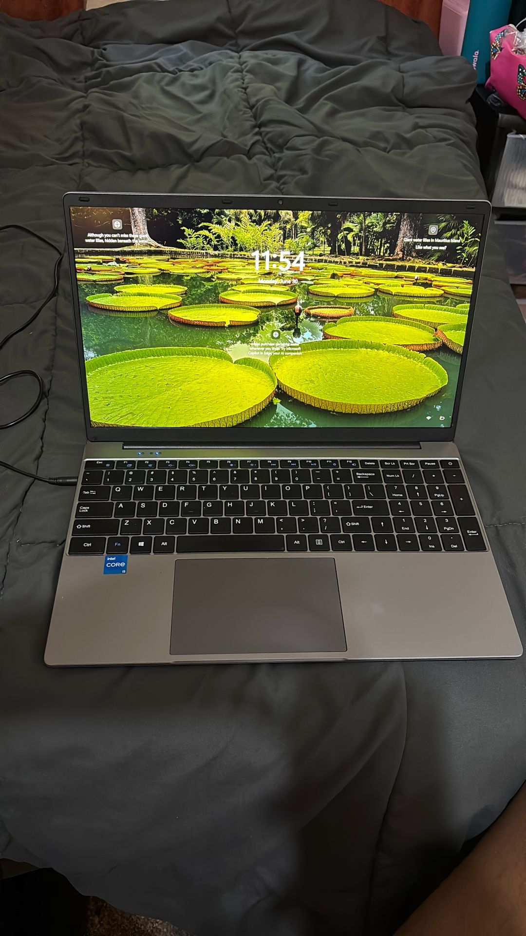 Grey Windows 11 Pro Laptop 15.6inch, 12GB RAM 512GB SSD, 12th Gen Intel N100 Processor, 1920x1080, Webacam COMES WITH A CHARGER AND BOX