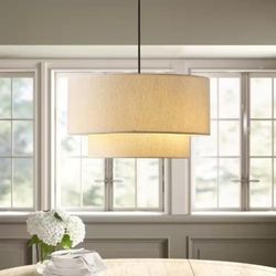 20" DRUM CHANDELIER HANGING LAMP