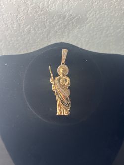 Gold San Judas Pendant