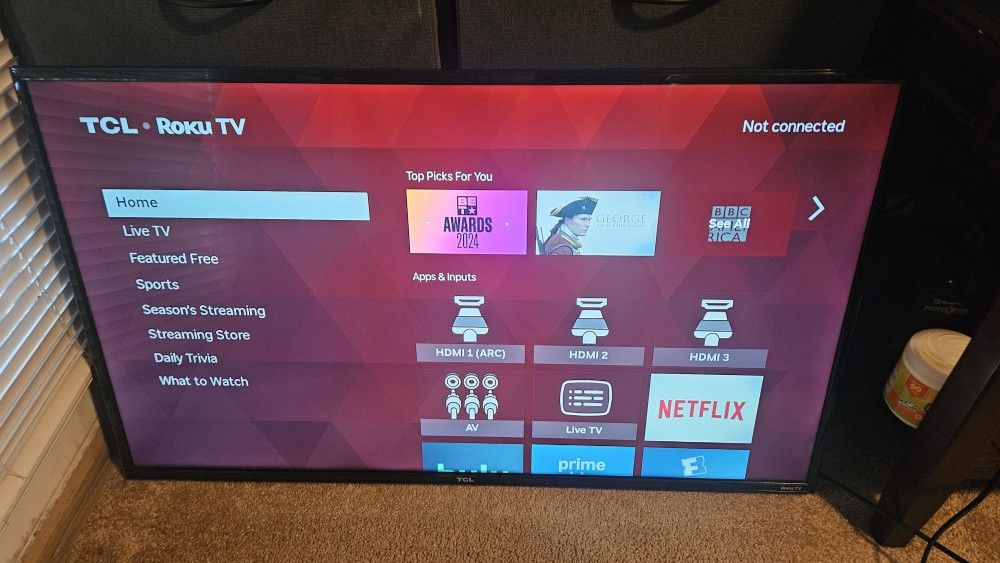 TCL 43" Roku HDTV