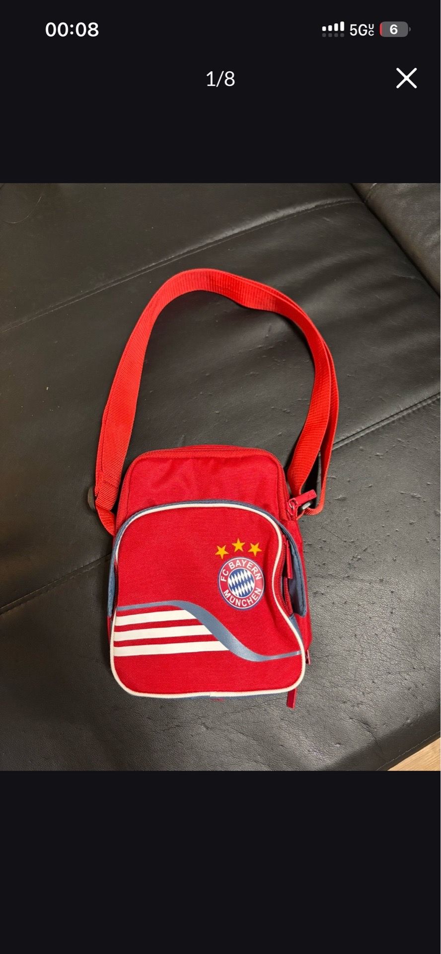 Bayern Munich Adidas Shoulder Side Bag Soccer NEW