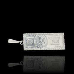 “100” Dollar Bill Pendant 