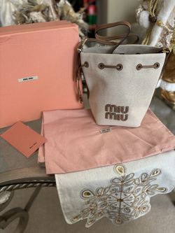Miu Medium Bucket Bag 