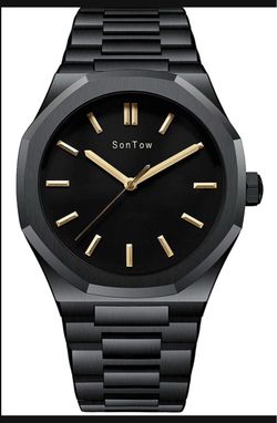 Mens Watch Minimalist Quartz Analog Stainless Steel Waterproof Watch,Fashion Business Wrist Watch for Men
