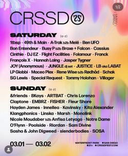 4x Crssd Tickets - 2 Day Pass