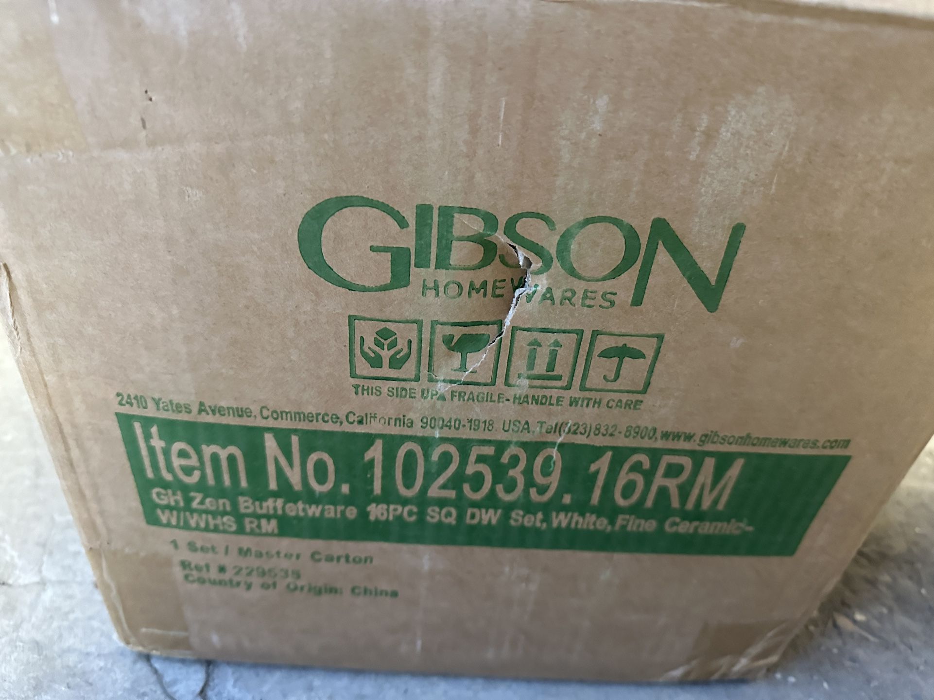 Brand New Gibson Dishes