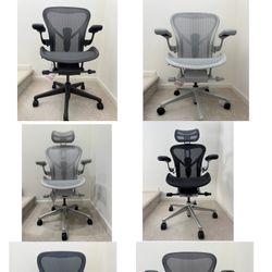 Brand New Herman Miller Aeron Remastered Size B Fully Loaded Office Chair ( Multiple Options)