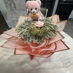 Flowers  and Money Custom Bouquet
