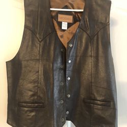 Brown Leather Vest $29