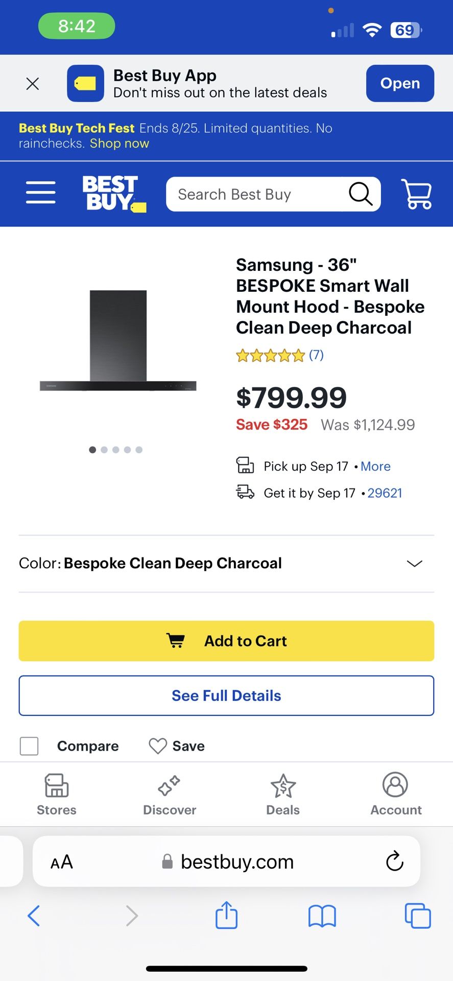 Samsung Smart Range hood