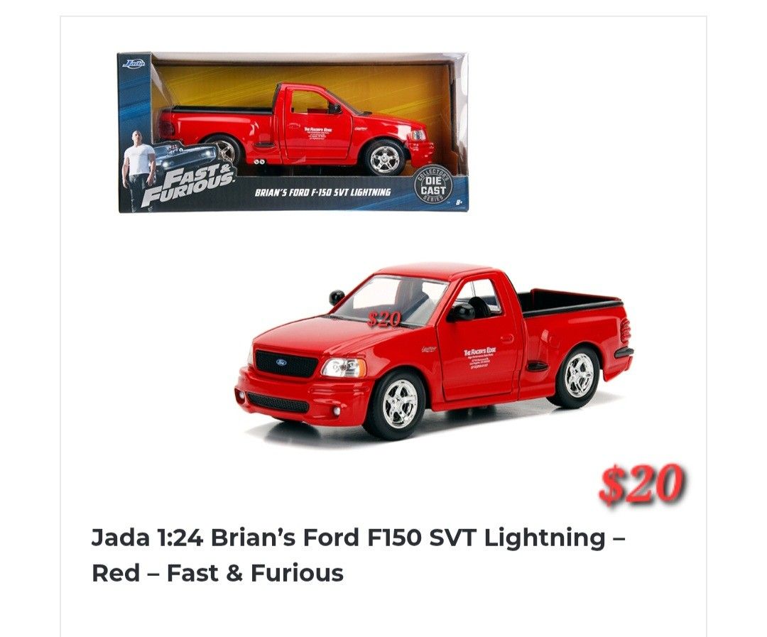 FAST & FURIOUS 1/24 SCALE DIECAST METAL