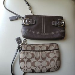 Gently used Coach small purse/wristlet $15 EACH or 25 for both